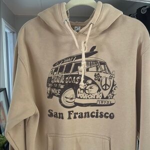 San Francisco Graphic Tan Hoodie